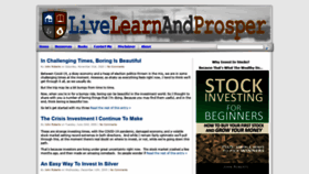 What Livelearnandprosper.com website looked like in 2021 (3 years ago)