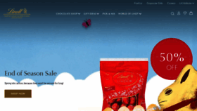 What Lindt.co.uk website looked like in 2021 (3 years ago)