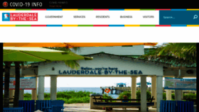 What Lauderdalebythesea-fl.gov website looked like in 2021 (3 years ago)