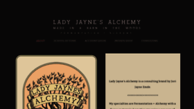 What Ladyjaynesalchemy.com website looked like in 2021 (3 years ago)