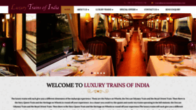 What Luxurytrainsofindia.in website looked like in 2021 (3 years ago)