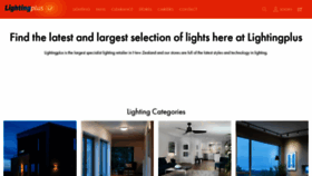 What Lightingplus.co.nz website looked like in 2021 (3 years ago)