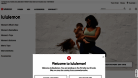 What Lululemon.com.au website looked like in 2021 (3 years ago)