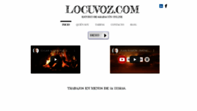 What Locuvoz.com website looked like in 2021 (3 years ago)