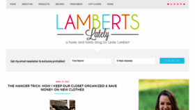What Lambertslately.com website looked like in 2021 (2 years ago)