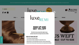 What Luxeremi.com website looked like in 2021 (2 years ago)