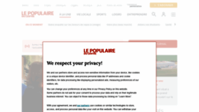 What Lepopulaire.fr website looked like in 2021 (2 years ago)