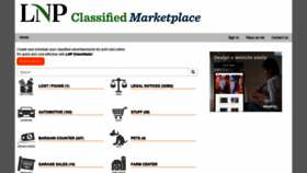 What Lnpclassifieds.com website looked like in 2021 (3 years ago)