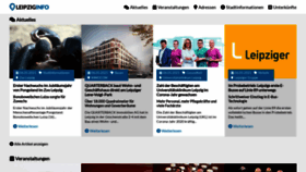 What Leipziginfo.de website looked like in 2021 (3 years ago)