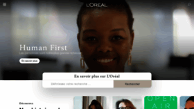 What Loreal.fr website looked like in 2021 (2 years ago)