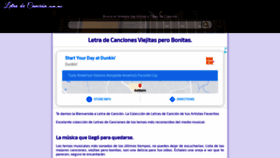 What Letradecancion.com.mx website looked like in 2021 (3 years ago)