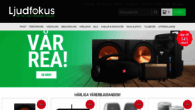 What Ljudfokus.se website looked like in 2021 (2 years ago)