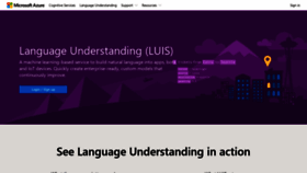 What Luis.ai website looked like in 2021 (3 years ago)