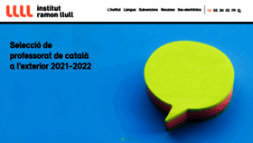 What Llull.cat website looked like in 2021 (3 years ago)