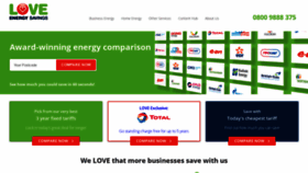 What Loveenergysavings.com website looked like in 2021 (3 years ago)