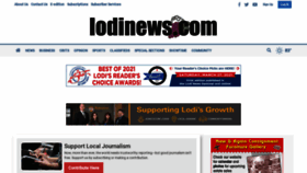 What Lodinews.com website looked like in 2021 (3 years ago)