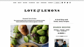 What Loveandlemons.com website looked like in 2021 (3 years ago)