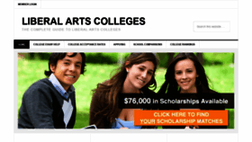 What Liberalartscolleges.com website looked like in 2021 (5 years ago)