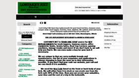 What Lostakey.net website looked like in 2021 (2 years ago)