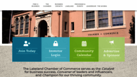 What Lakelandchamber.com website looked like in 2021 (2 years ago)