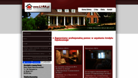 What Li-ra.pl website looked like in 2021 (2 years ago)
