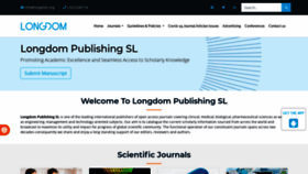 What Longdom.org website looked like in 2021 (4 years ago)