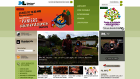 What Landes.fr website looked like in 2021 (2 years ago)