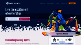 What Lyvesports.com website looked like in 2021 (3 years ago)