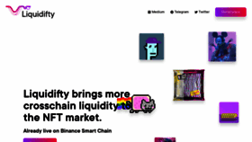 What Liquidifty.io website looked like in 2021 (2 years ago)