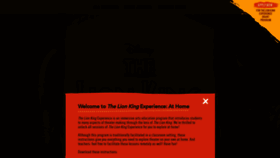 What Lionkingexperience.com website looked like in 2021 (2 years ago)