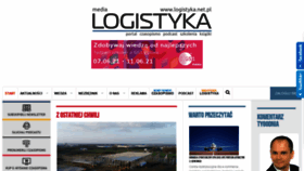 What Logistyka.net.pl website looked like in 2021 (2 years ago)