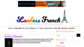 What Lawlessfrench.com website looked like in 2021 (2 years ago)