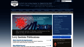 What Levyinstitute.org website looked like in 2021 (4 years ago)