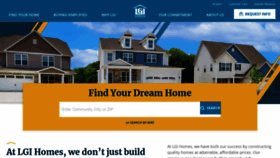 What Lgihomes.com website looked like in 2021 (2 years ago)