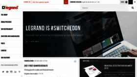What Legrandgroup.com website looked like in 2021 (2 years ago)