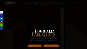 What Logicallyfallacious.com website looked like in 2021 (2 years ago)