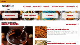 What Lifemadesimplebakes.com website looked like in 2021 (2 years ago)