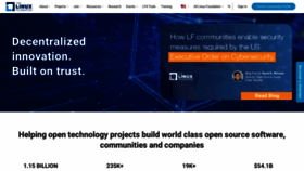What Linuxfoundation.org website looked like in 2021 (2 years ago)