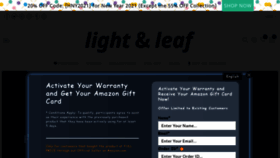 What Lightleaf.store website looked like in 2021 (2 years ago)