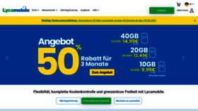 What Lycamobile.de website looked like in 2021 (2 years ago)