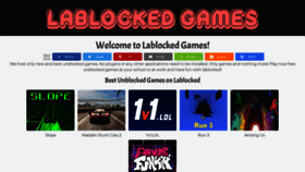What Lablockedgames.com website looked like in 2021 (2 years ago)