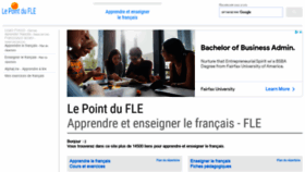 What Lepointdufle.net website looked like in 2021 (4 years ago)