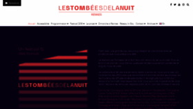 What Lestombeesdelanuit.com website looked like in 2021 (2 years ago)
