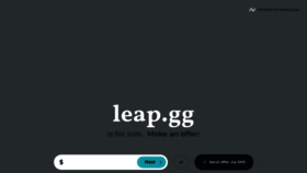 What Leap.gg website looked like in 2021 (2 years ago)