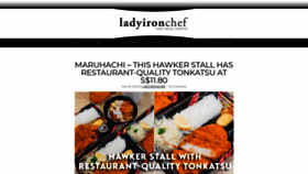 What Ladyironchef.com website looked like in 2021 (2 years ago)