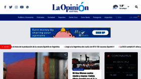 What Laopinionaustral.com.ar website looked like in 2021 (2 years ago)