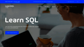 What Learnsql.com website looked like in 2021 (2 years ago)
