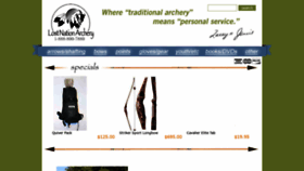 What Lostnationarchery.com website looked like in 2021 (2 years ago)