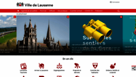 What Lausanne.ch website looked like in 2021 (3 years ago)