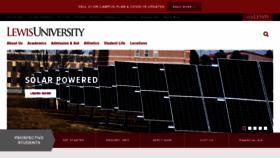 What Lewisu.edu website looked like in 2021 (4 years ago)